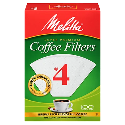 Melitta #4 Coffee Filters – 100 Count