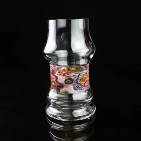 Millennium Glass Clear with Linework and Confetti Drinking Vessel 7