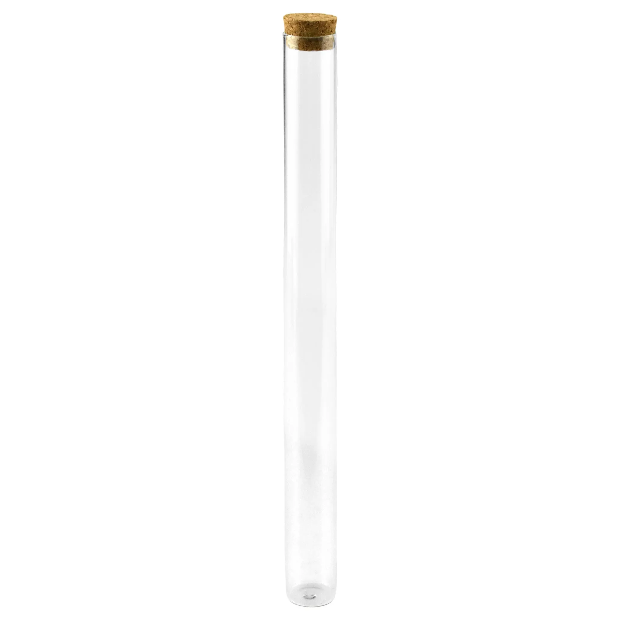 Mini Corked Glass Tube Vial Bottles, 12-count