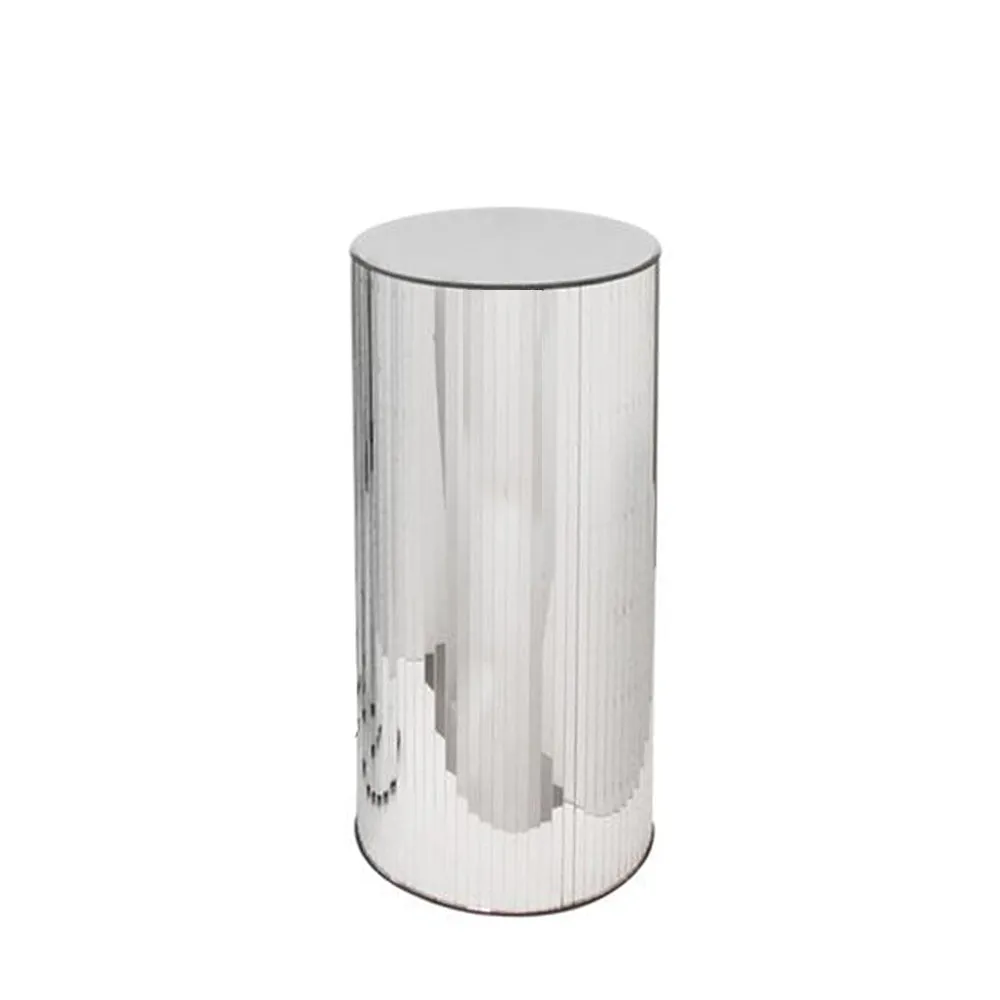 Mirrored Cylindrical Display Column / Pedestal