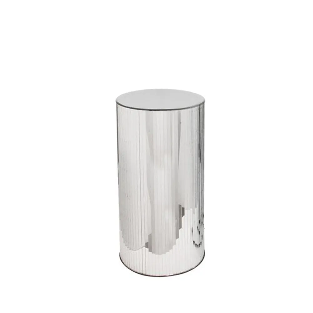 Mirrored Cylindrical Display Column / Pedestal