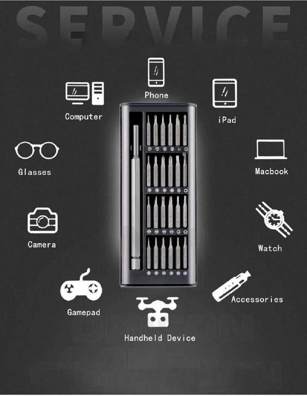 Multipurpose 24-Piece Screwdriver DIY Kit