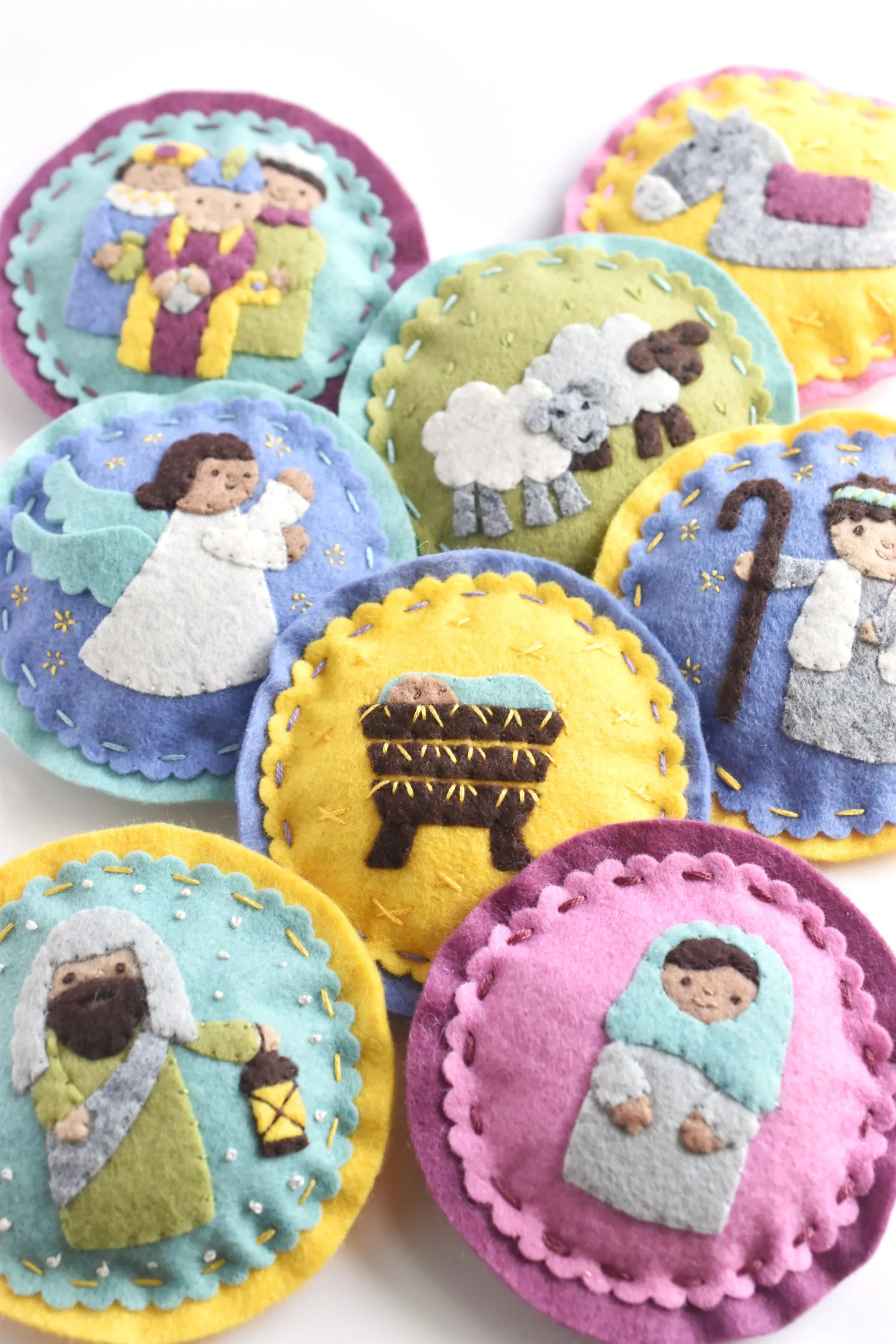 Nativity Felt Ornaments Pattern