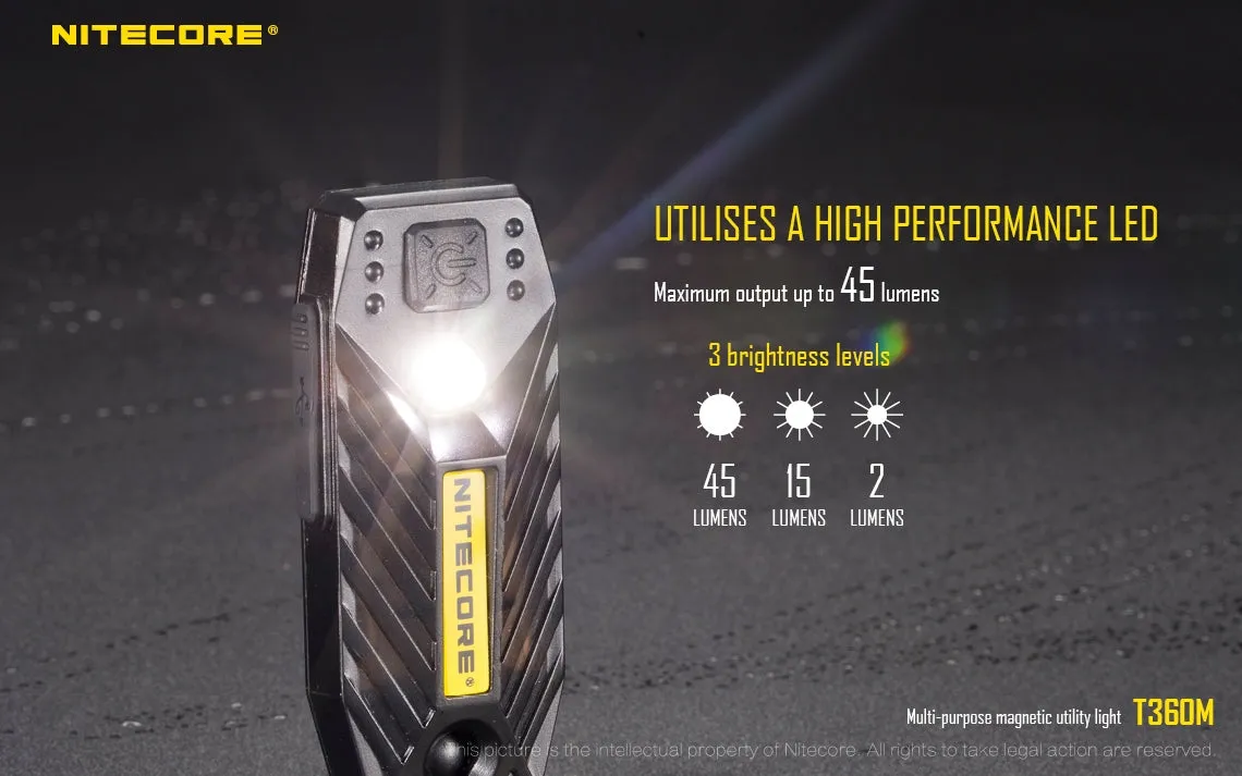 Nitecore T360M 45 Lumen USB Rechargeable Utility Light