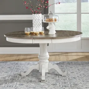 Ocean Isle - Pedestal Table Set - Antique White