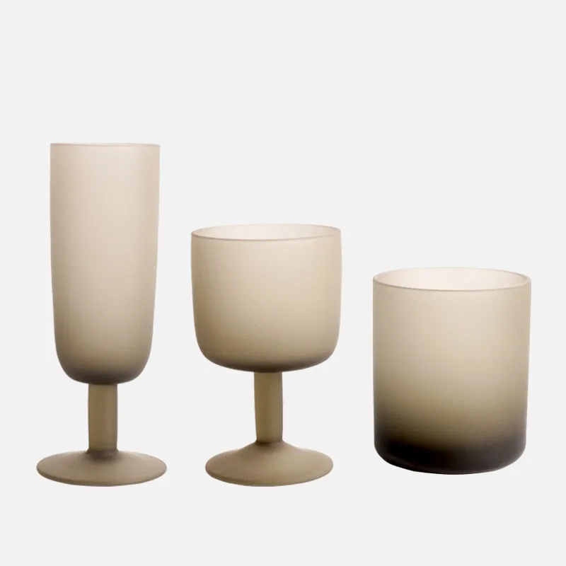 Ombre Frosted Wine Glass & Cup