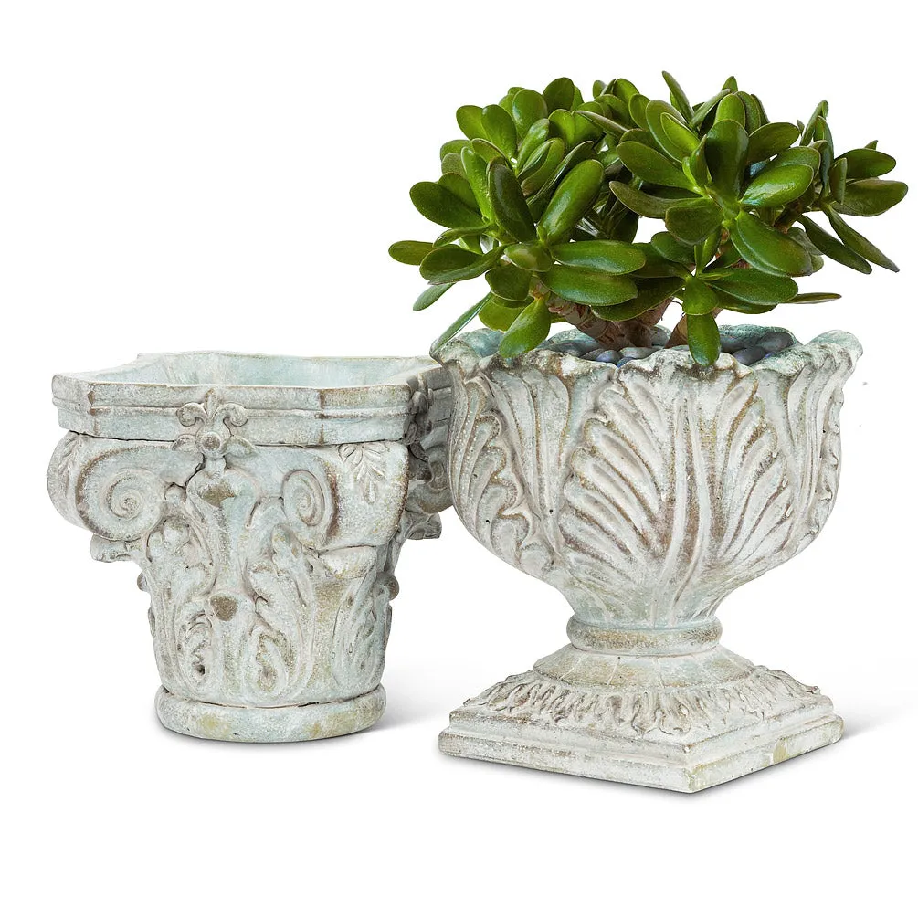 Ornate Pedestal Planter