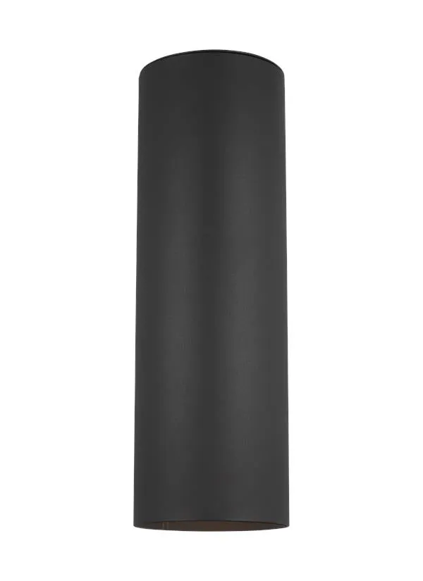 Outdoor Cylinders Collection - Large Two Light Outdoor Wall Lantern | Finish: Black - 8313902EN3-12