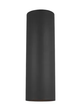 Outdoor Cylinders Collection - Large Two Light Outdoor Wall Lantern | Finish: Black - 8313902EN3-12