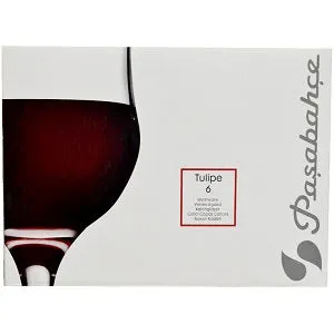 Pasabahce Tulipe Red Wine Cup Set x6