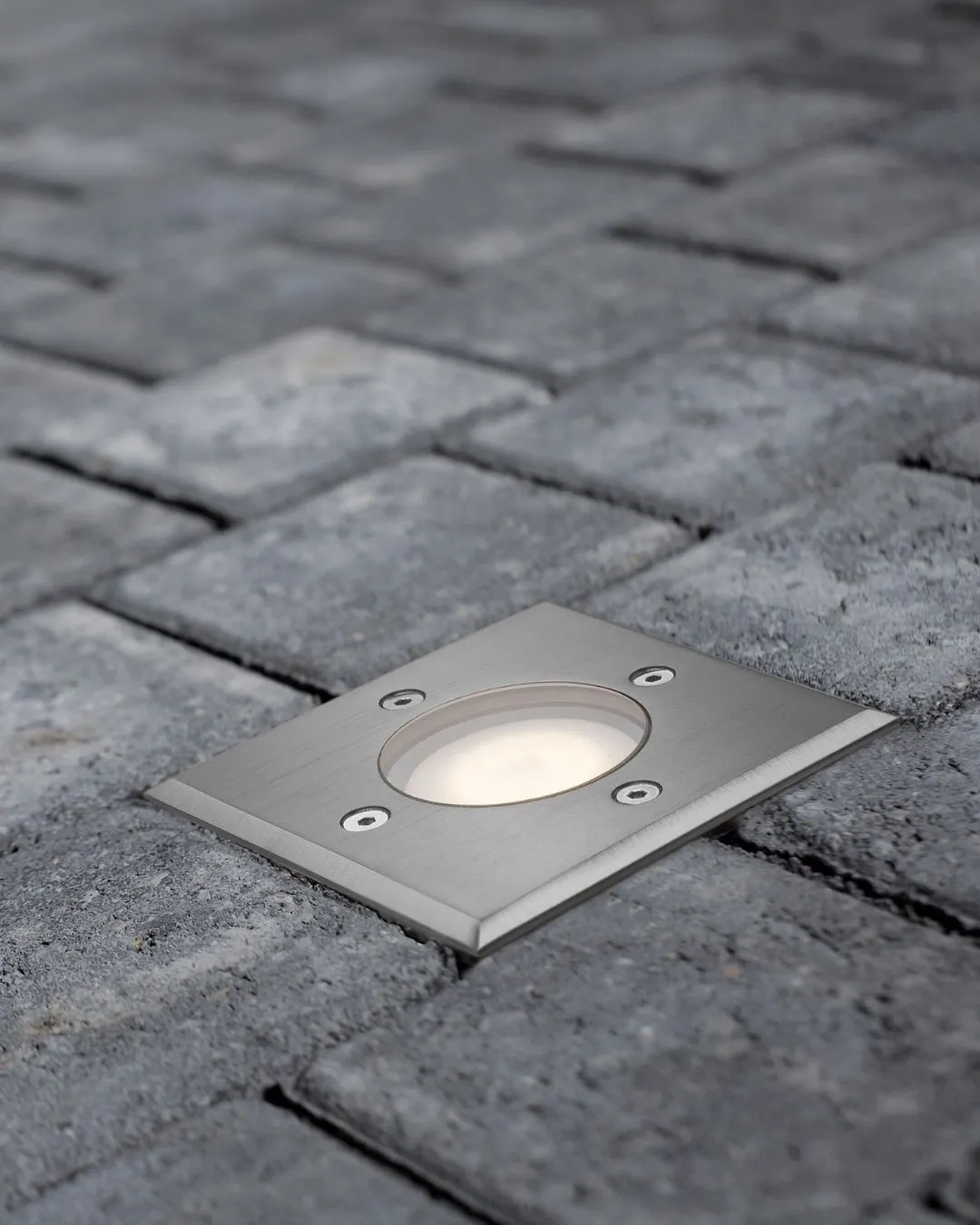 Pato Square Stainless Steel Exterior Uplight