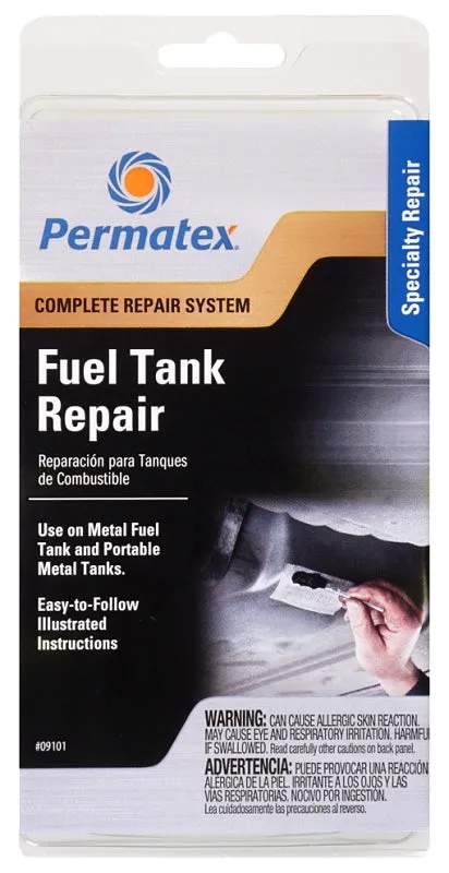 Permatex 09101 Fuel Tank Repair Kit, Liquid, Mild Part-1/Mercaptan Part-2 :CD: QUANTITY: 1