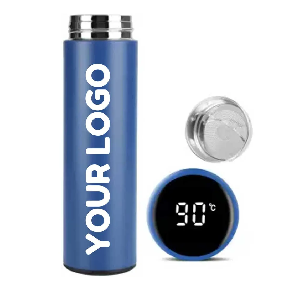 Personalized Coffee Flask Customized Thermos With Temperature Display - ADD TEXT