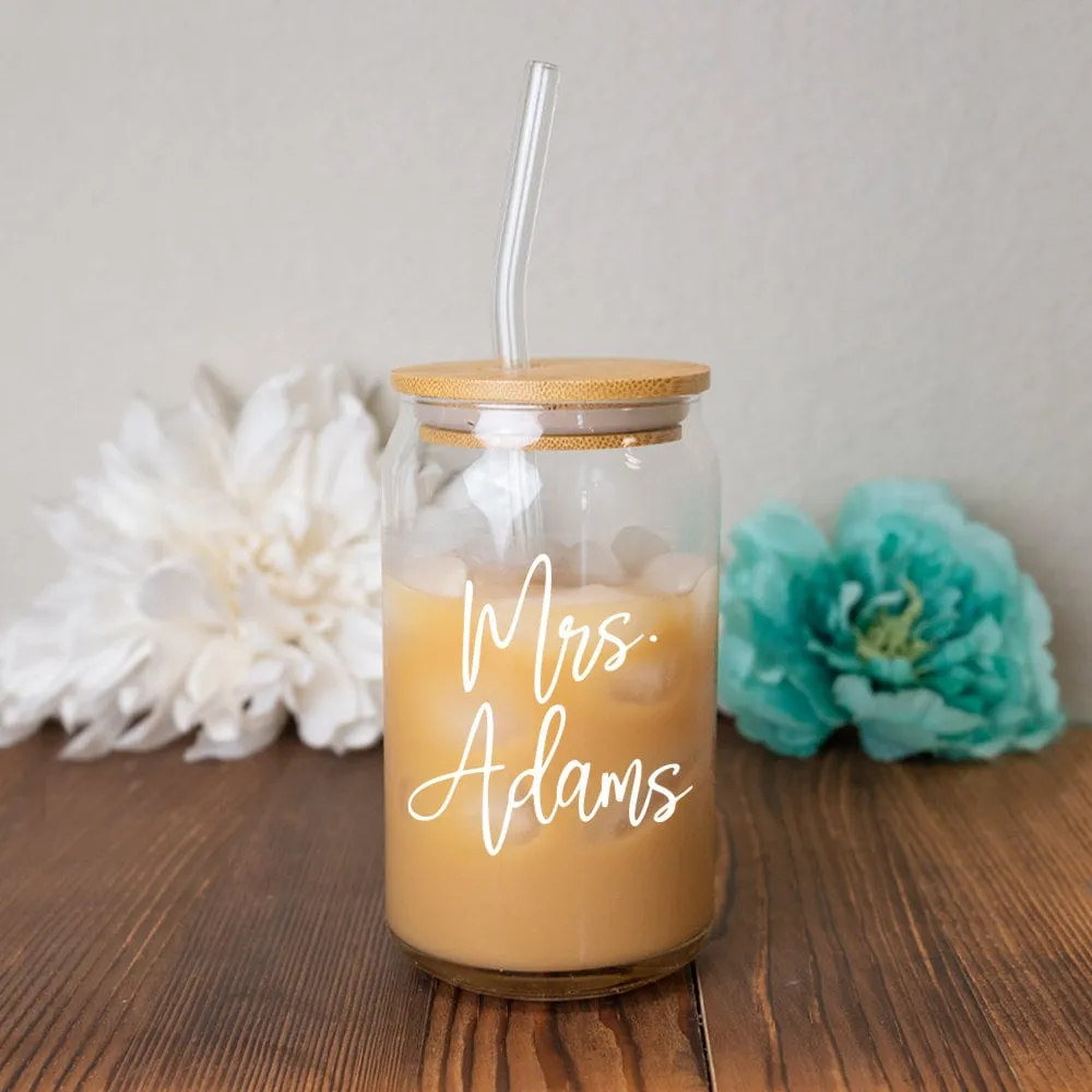 Personalized Glass Tumbler Favor