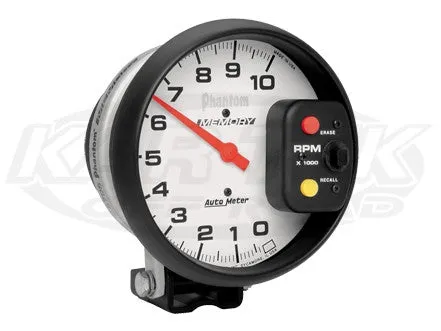 Phantom 5" Pedestal Mount Tachometer 10,000 RPM w/ Memory Recall