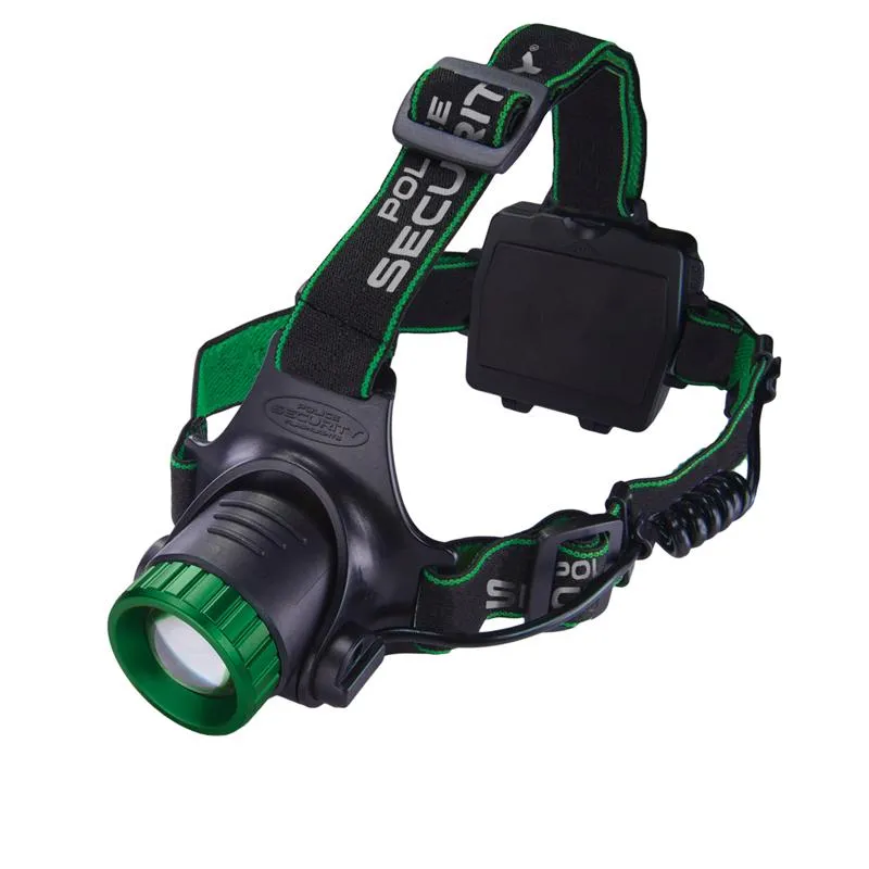 Police Security Blackout-R 850 lm Black LED Head Lamp