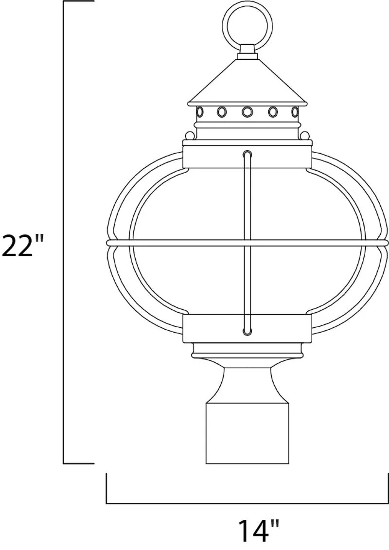 Portsmouth Outdoor Pole/Post Mount