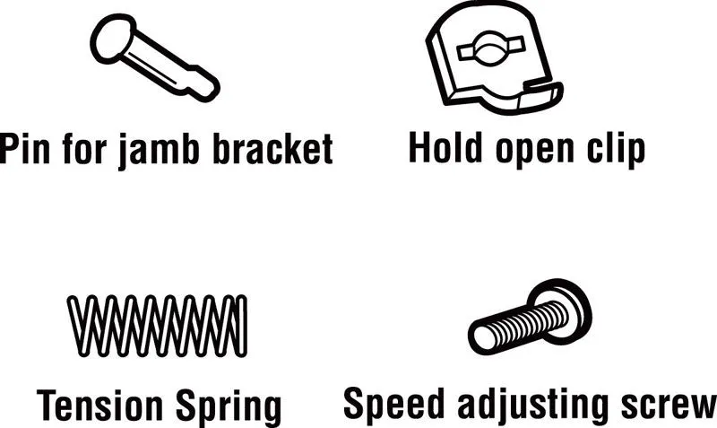 Prime-Line Zinc-Plated Silver Steel Pneumatic Closer Repair Kit