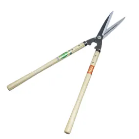 "HANAKUMAGAWA" Hedge/Gardening Shears 180mm(7"), with Wooden Handle, Aogami Steel, Japan