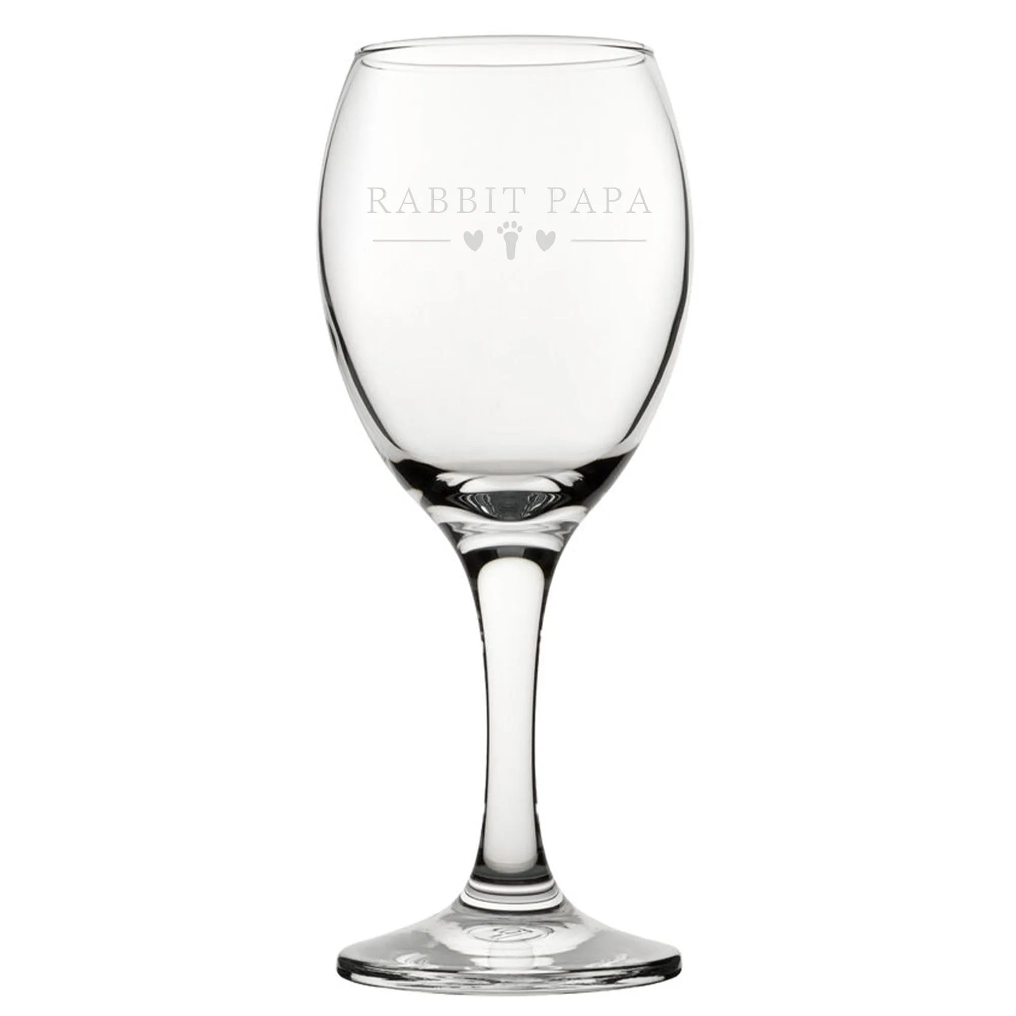 Rabbit Papa - Engraved Novelty Wine Glass