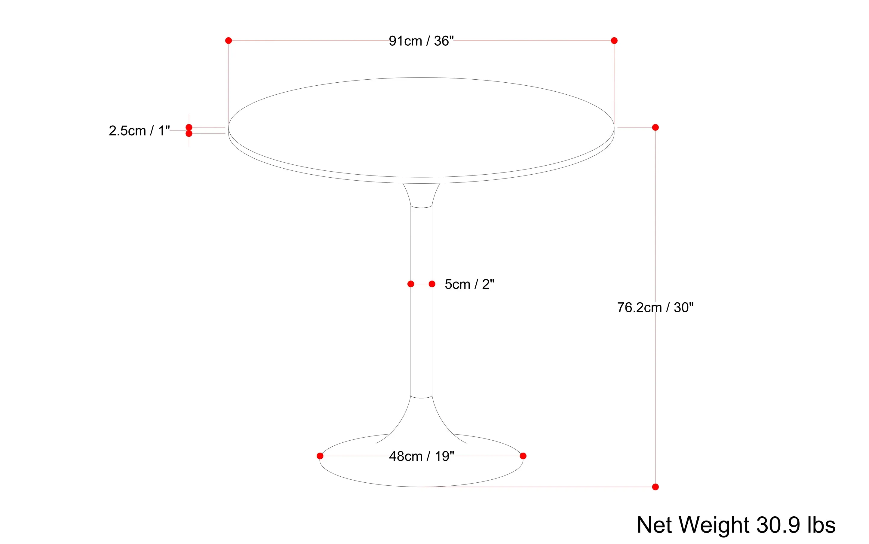 Radford Dining Table in Mango