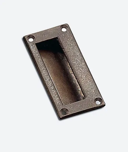 Rectangular Sliding Flush Handle (Bronze)