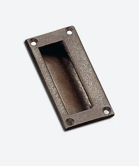 Rectangular Sliding Flush Handle (Bronze)