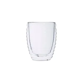 Regent Borosilicate Double Wall Wavy Glass Cup 300ml