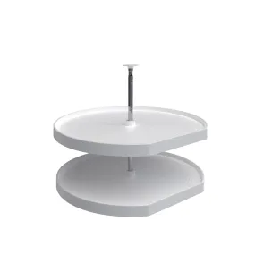 Rev-A-Shelf / LD-2262-32-11-1 / Polymer D-Shaped 2-Shelf Lazy Susan for Corner Base Cabinets