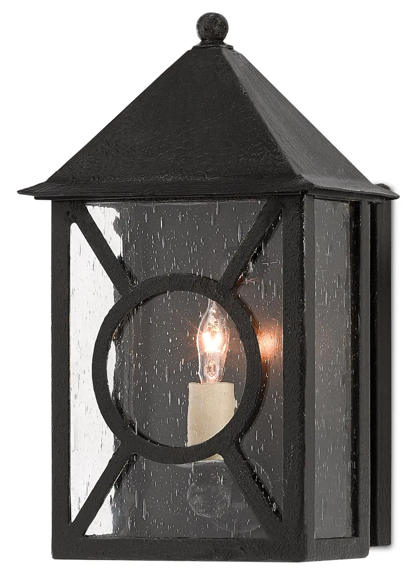 Ripley 1-Light Outdoor Wall Sconce in Midnight