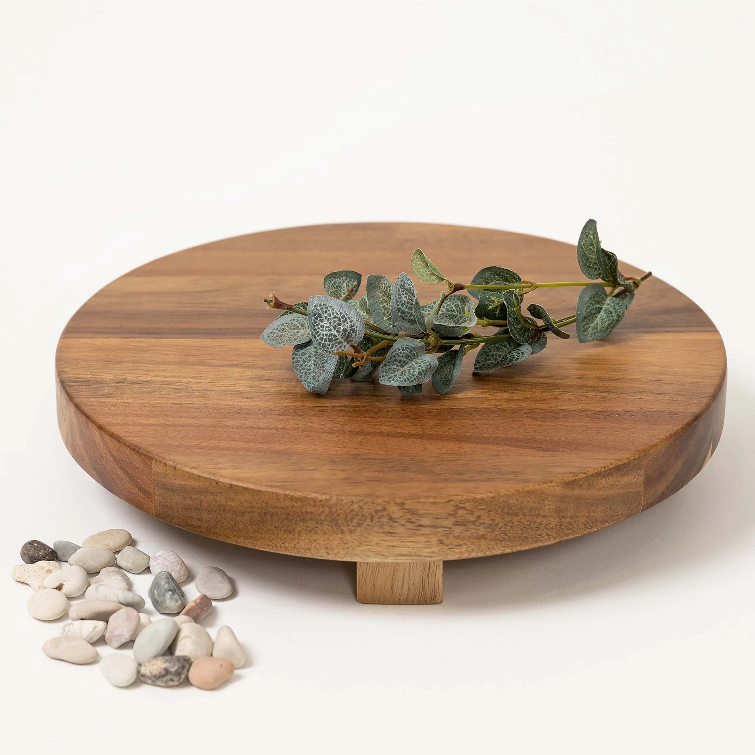 Round riser pedestal board | acacia wood display board | acacia wood riser