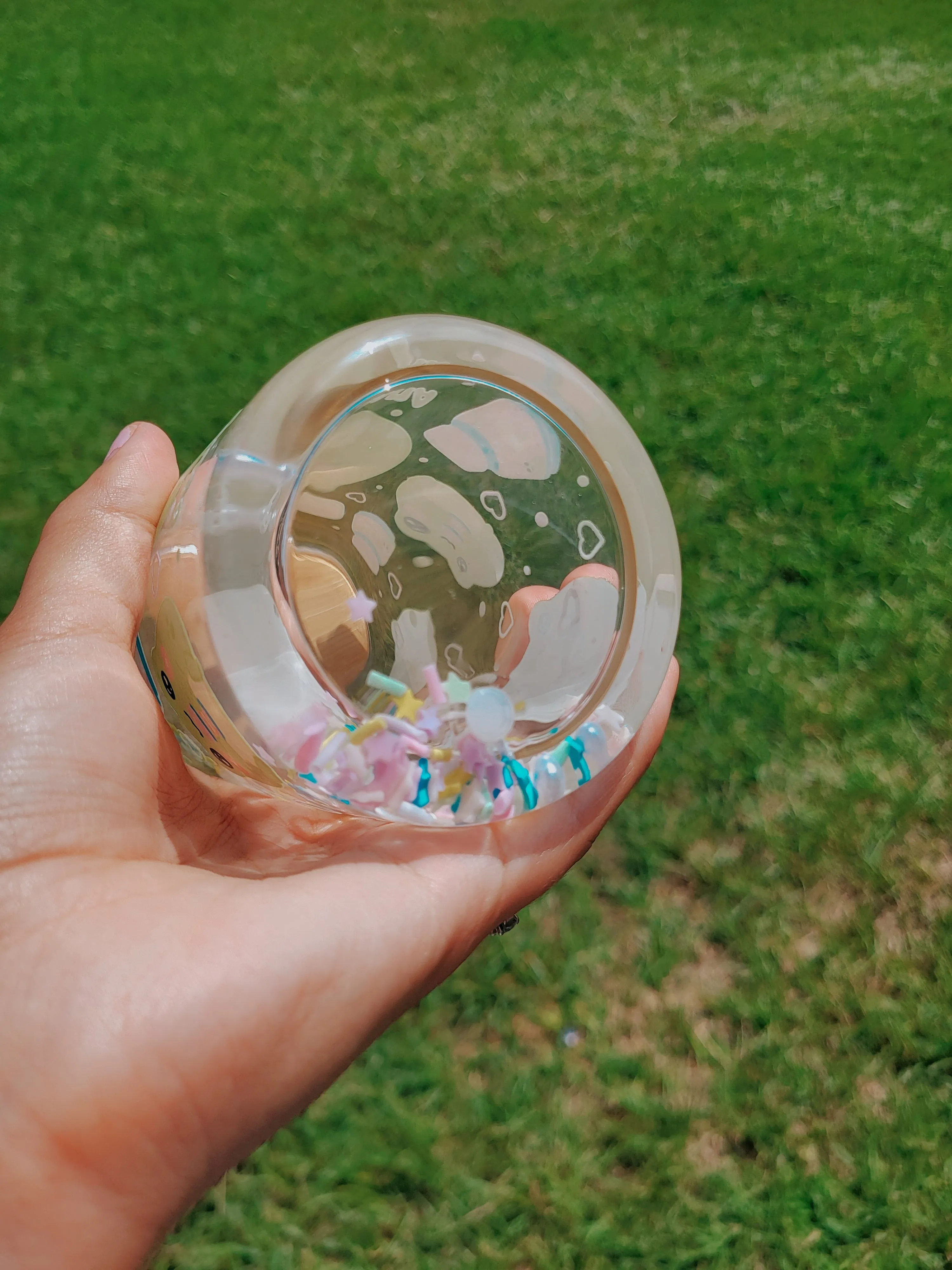 Sana Sana Colita De Rana Snow Globe Glass Cup