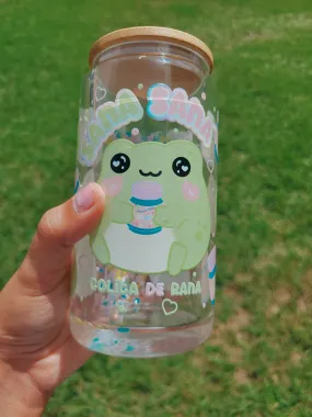 Sana Sana Colita De Rana Snow Globe Glass Cup