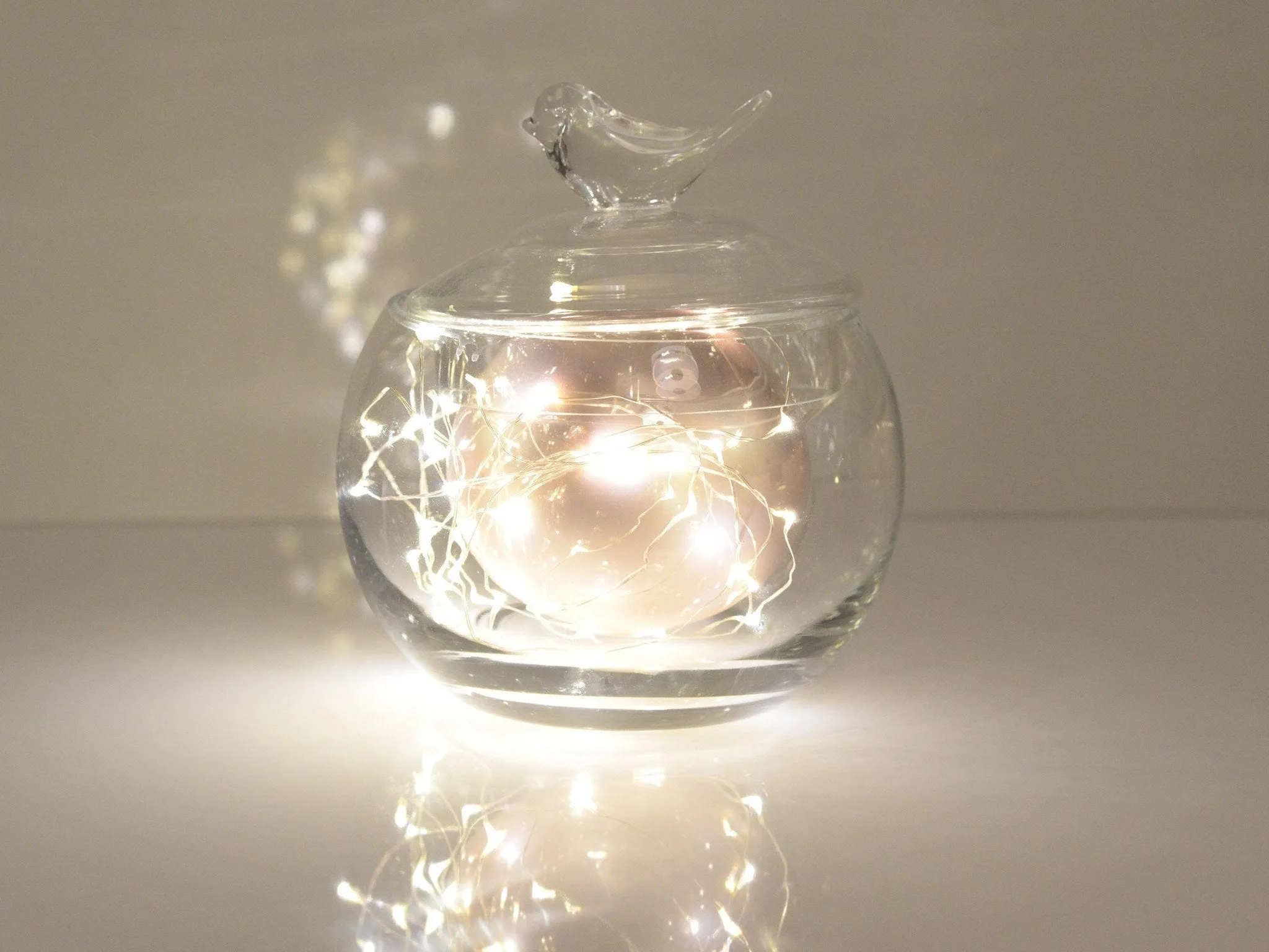 Silver wire fairy string lights - micro drop led 10m - 200 leds