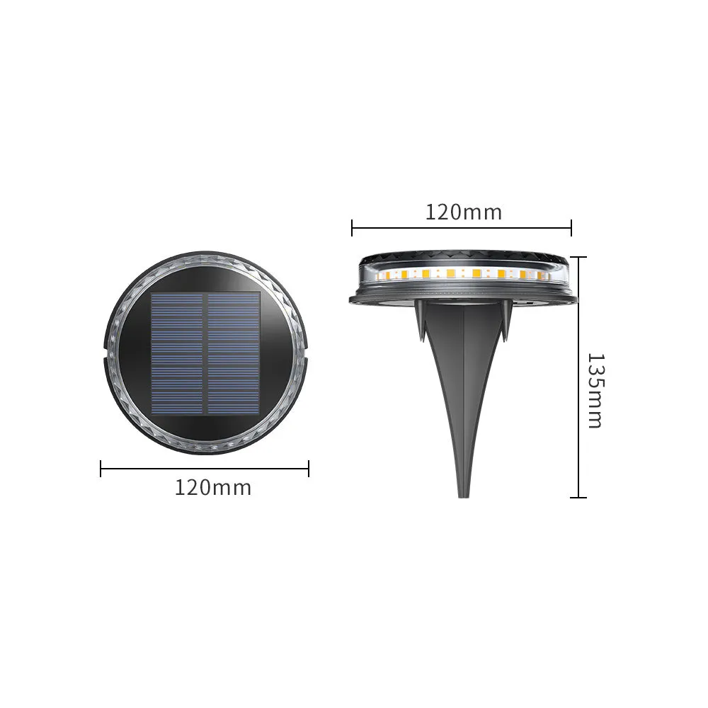 Solar Powered LED Ground Stake Lawn Lights-Solar Powered