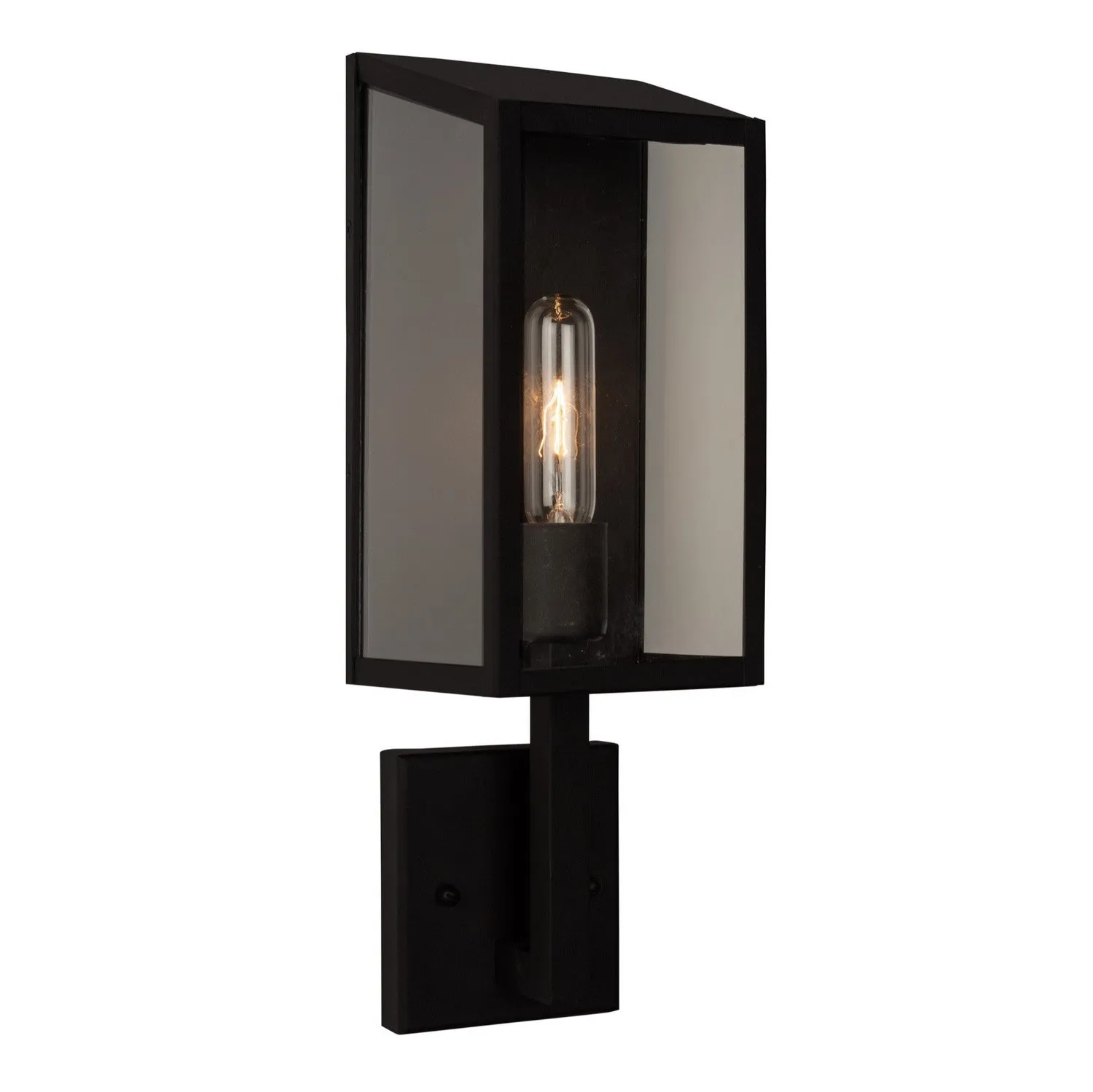 Sonesta 1-Light Outdoor Wall Mount in Black