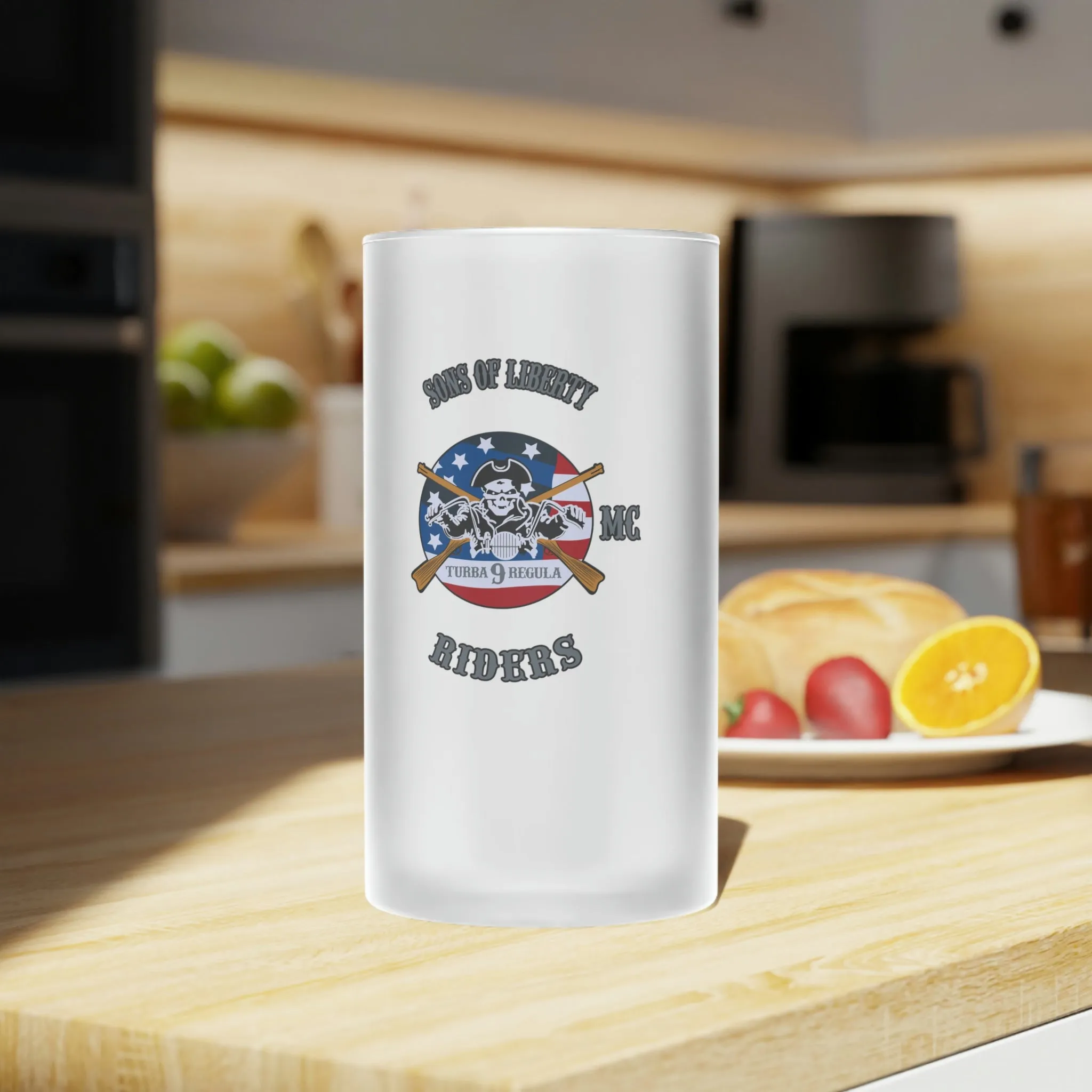 Sons Of Liberty | Frosted Glass Beer Mug