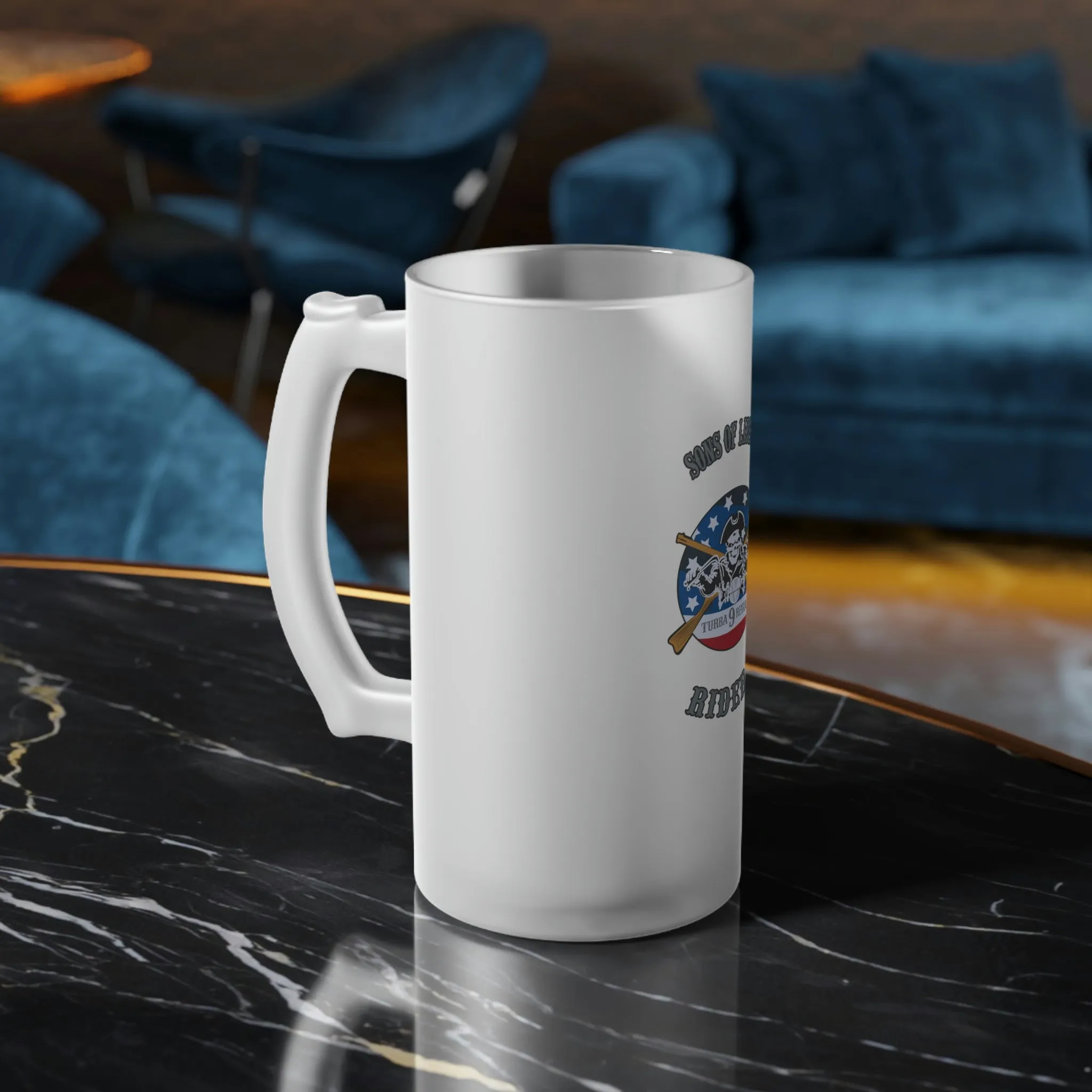 Sons Of Liberty | Frosted Glass Beer Mug