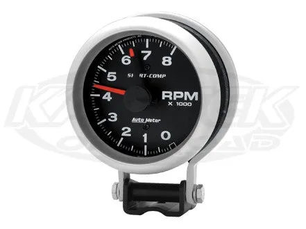 Sport-Comp 3-3/4" Pedestal Mount Tachometer 10,000 RPM w/ Adjustable Pointer