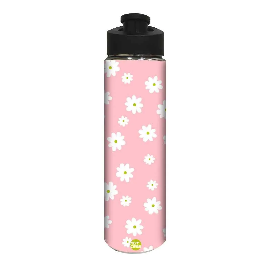 Stainless Steel Sipper Bottle -  White Floral