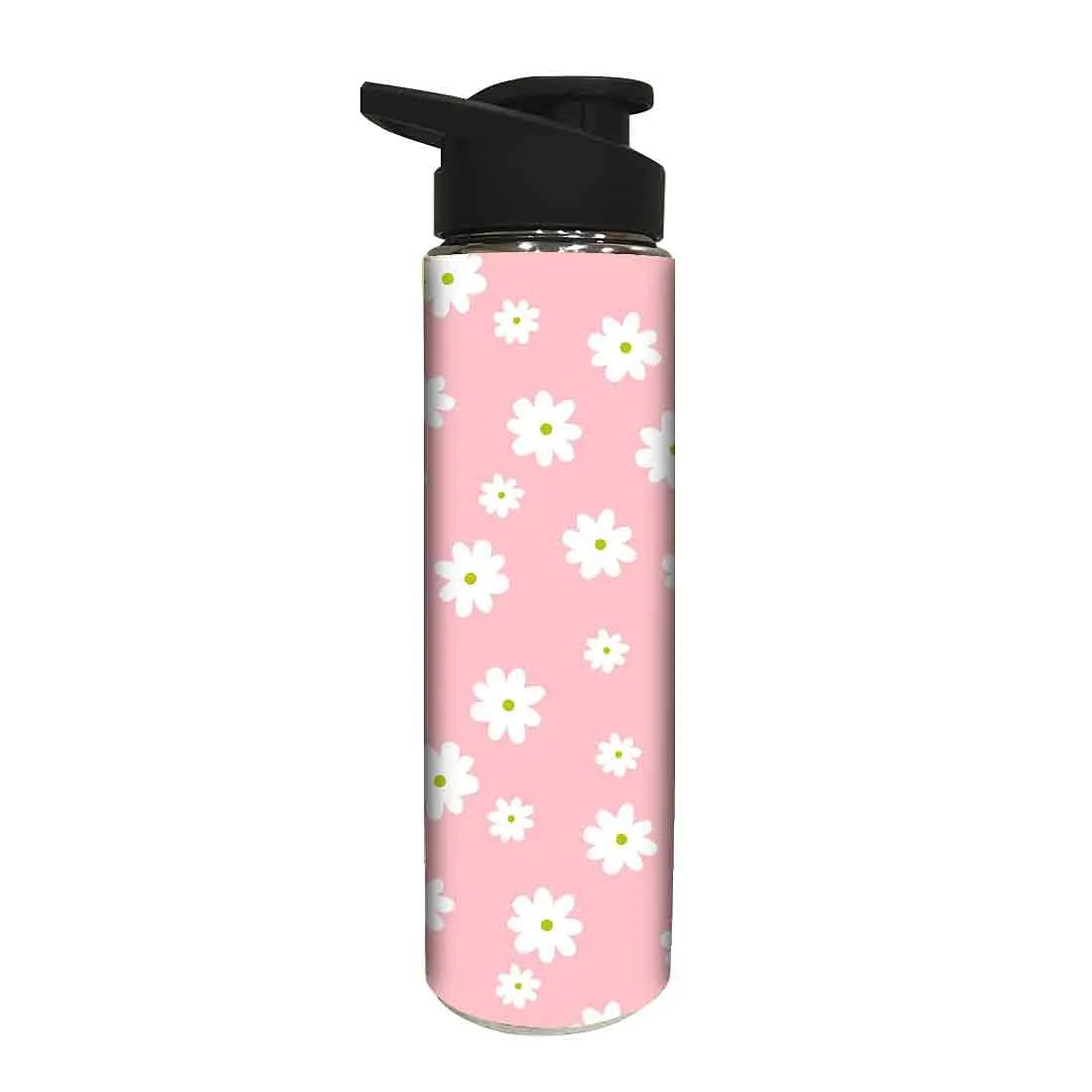 Stainless Steel Sipper Bottle -  White Floral