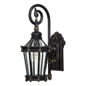 Stratford Hall 21 in. Outdoor Wall Lantern Heritage & Gold Finish