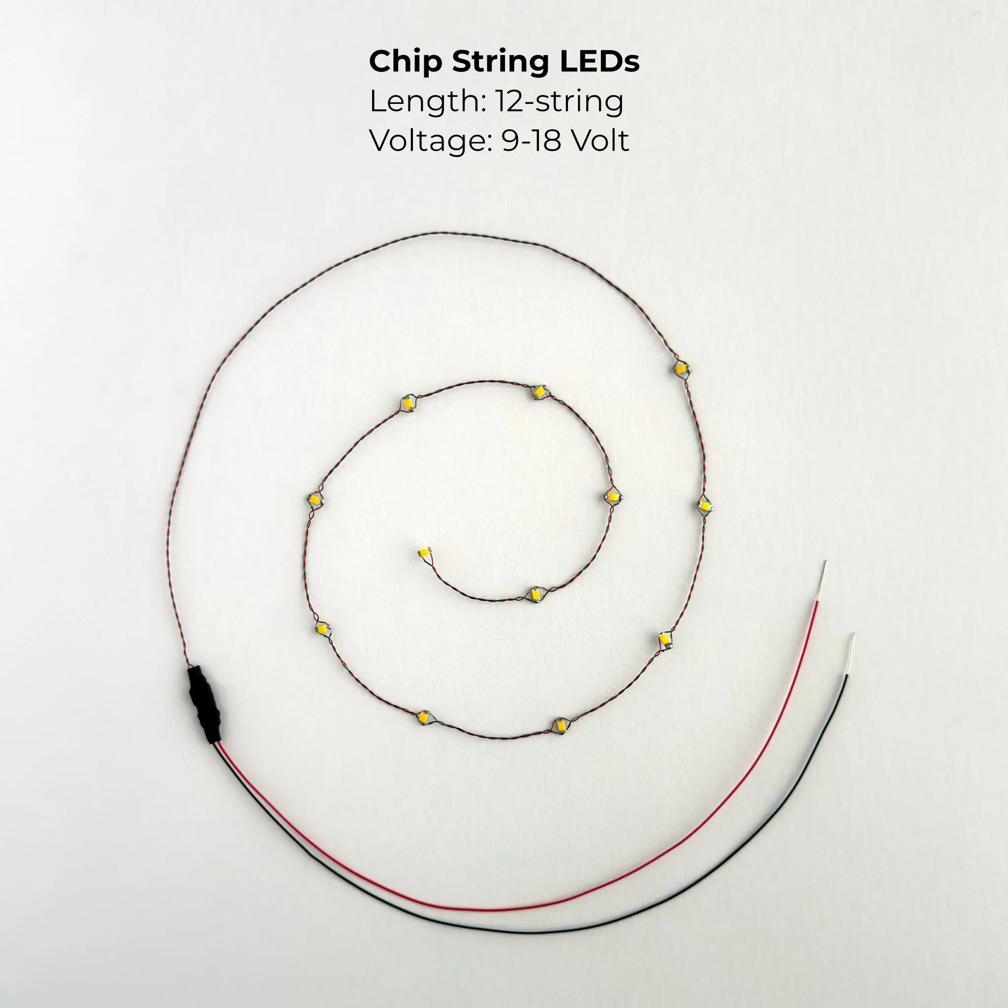 String of LED lights Chip Size