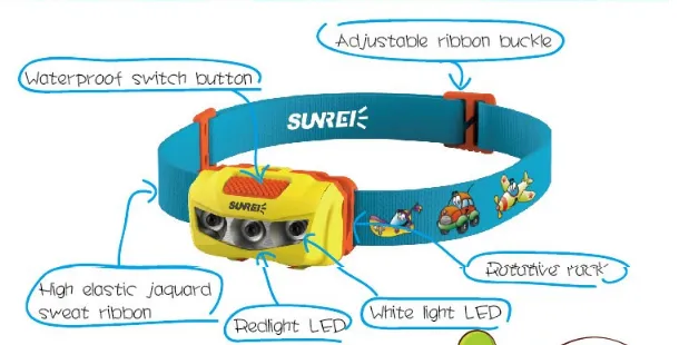 Sunrei Headlamp Bebe Kids