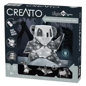 Thames & Kosmos - 888008 | Creatto: Glowing Panda & Monochrome 3D Puzzle