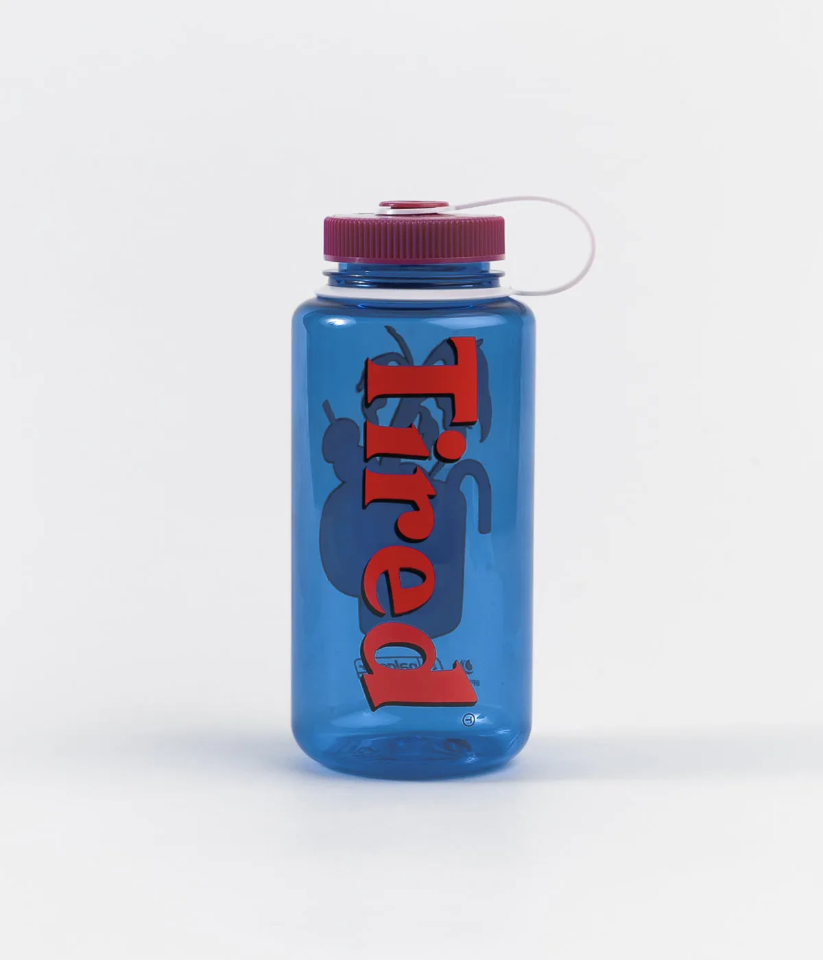 Tired Bloody Tired Nalgene Water Bottle - Clear Blue