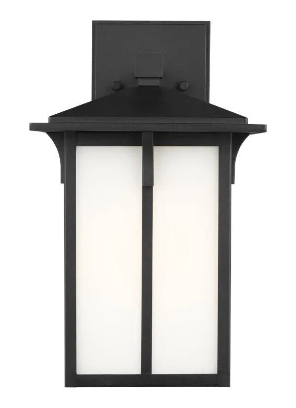 Tomek Collection - Medium One Light Outdoor Wall Lantern | Finish: Black - 8652701EN3-12