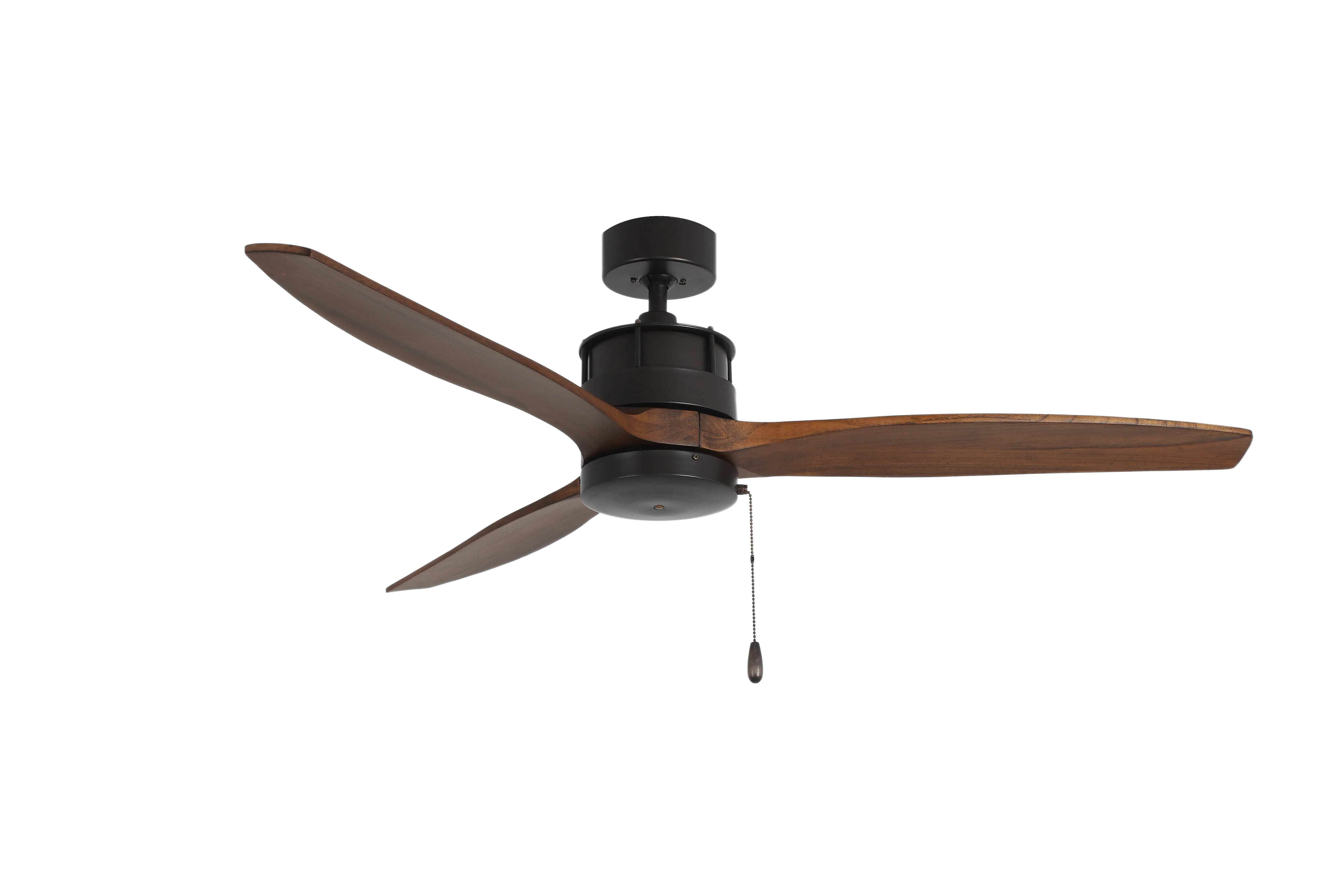 Torque 3 Blade Ceiling Fan with Wood Blades, 52", Bronze