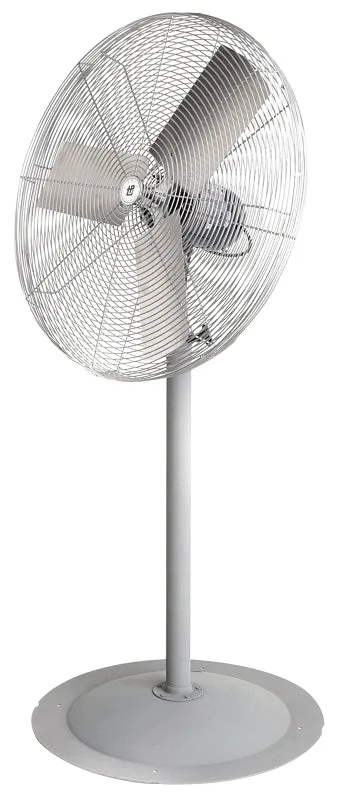 TPI ACU ACU 30-P Unassembled Pedestal Circulating Fan, 120 VAC, 2.7 A, Aluminum Blade, Steel Housing Material, Gray :EA: QUANTITY: 1