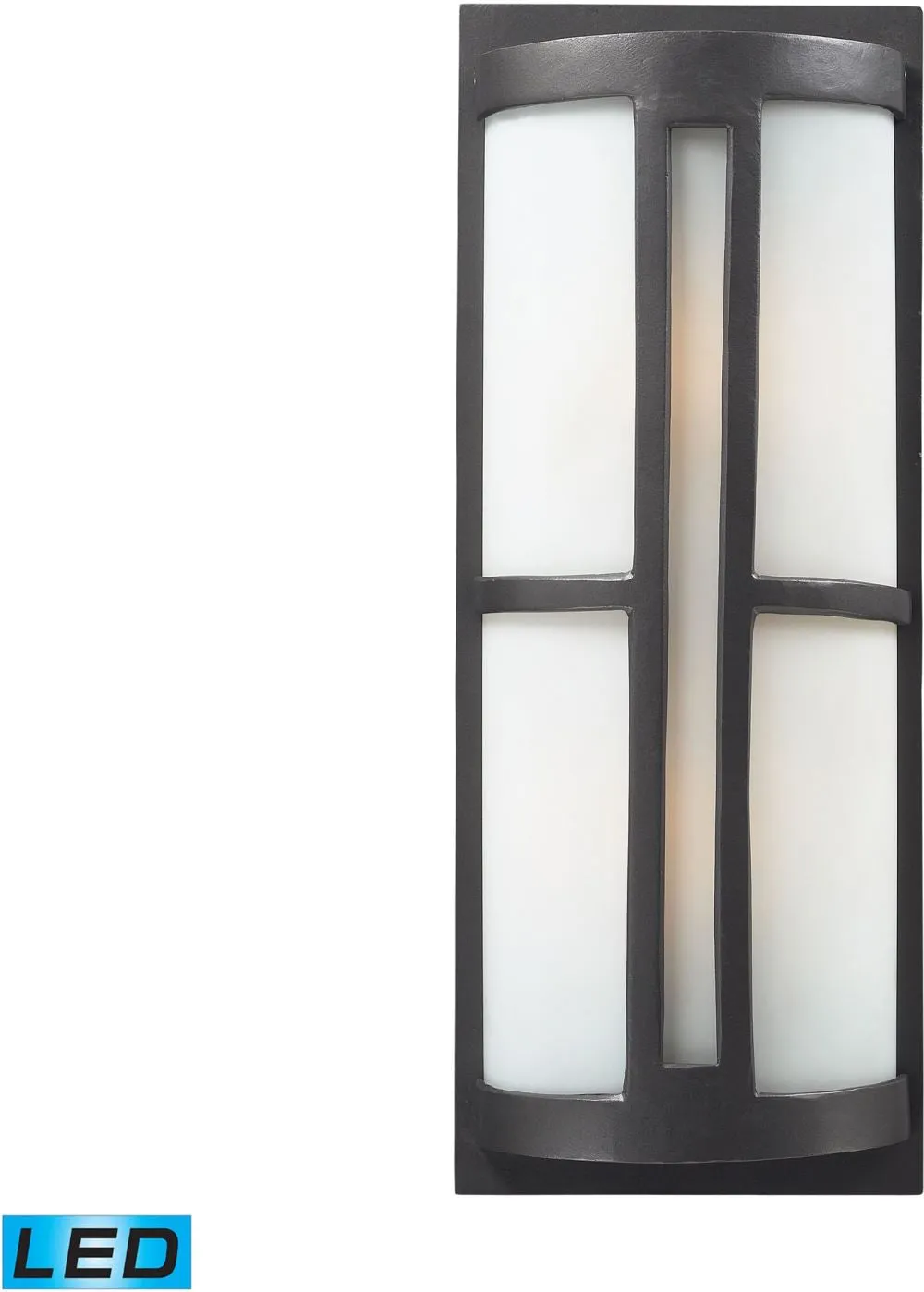 Trevot 2 Light Outdoor Led Sconce In Graphite